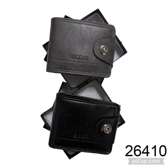 Imagen de BILLETERA BOSSI HOMBRE NEGRO/GRIS  5.26